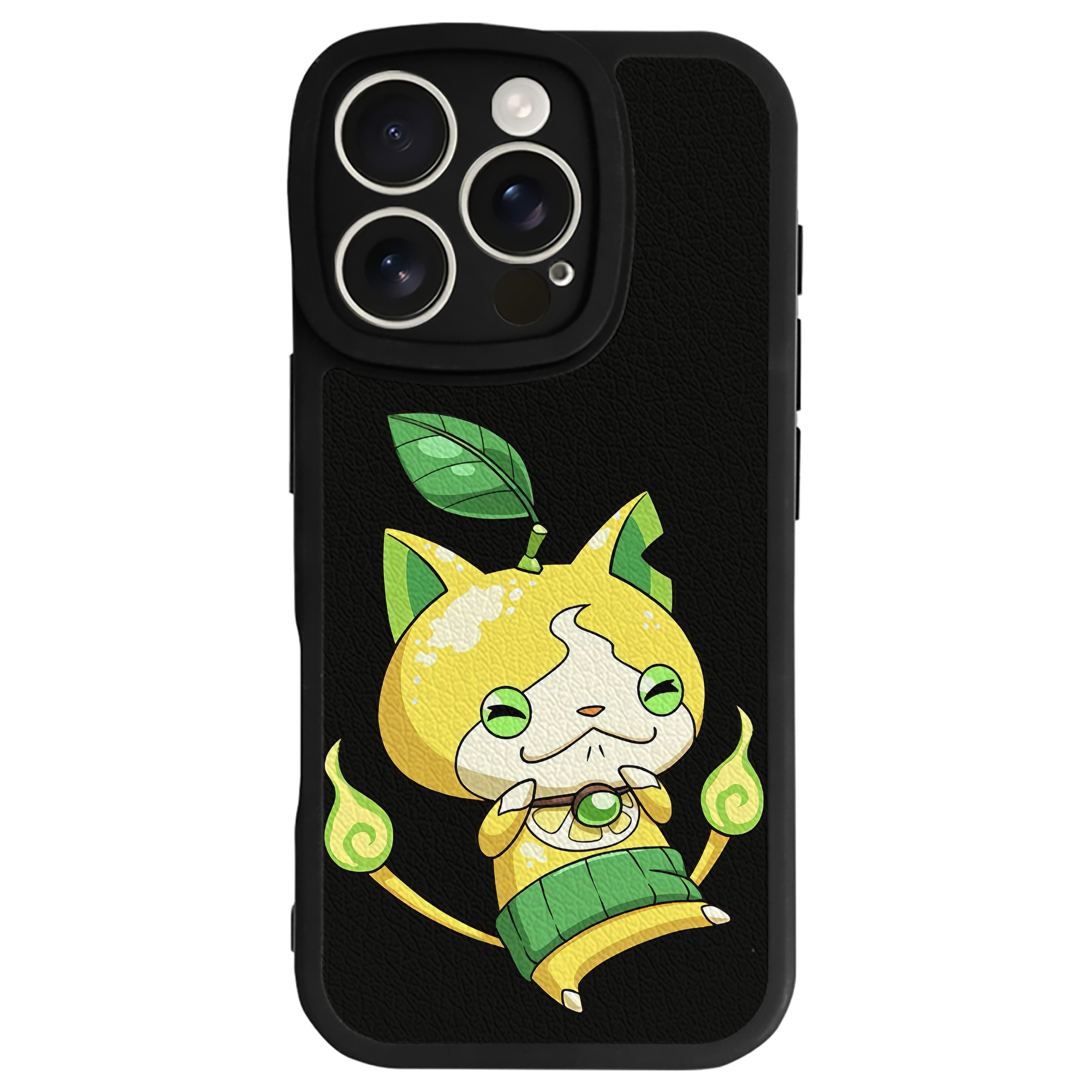 （画像用） 妖怪ウォッチ Yo-kai Watch 【iPhone 16シリーズ対応】シリコンスマホケース（レザー調） 材質：シリコン
